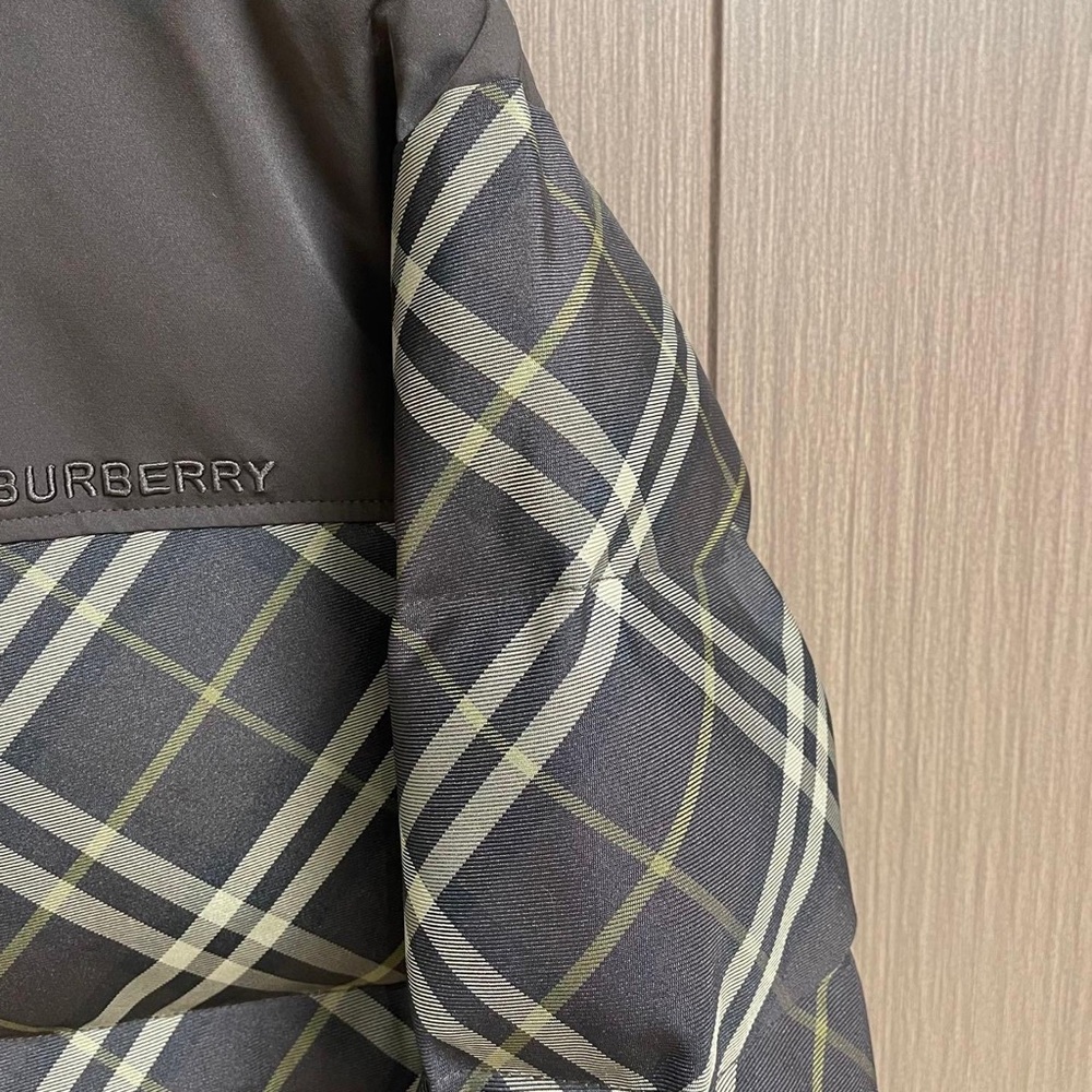 Burberry Brown Plaid Quilted Puffer Jacket - Picture 6 of 8